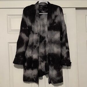 Anthropologie Black and Gray Cardigan